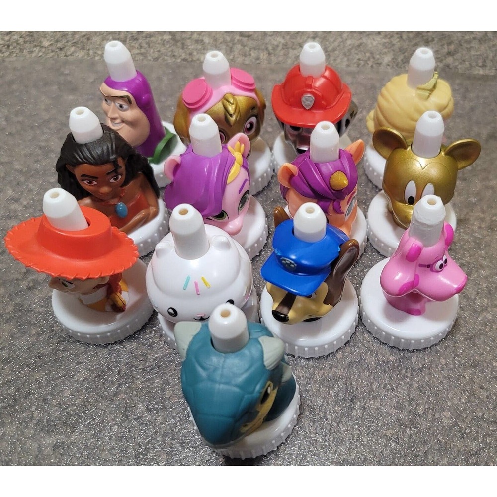 Good 2 Grow Lot Of 13 Toppers - Moana, Toy Story, Paw Patrol, Elsa, Gold Mickey